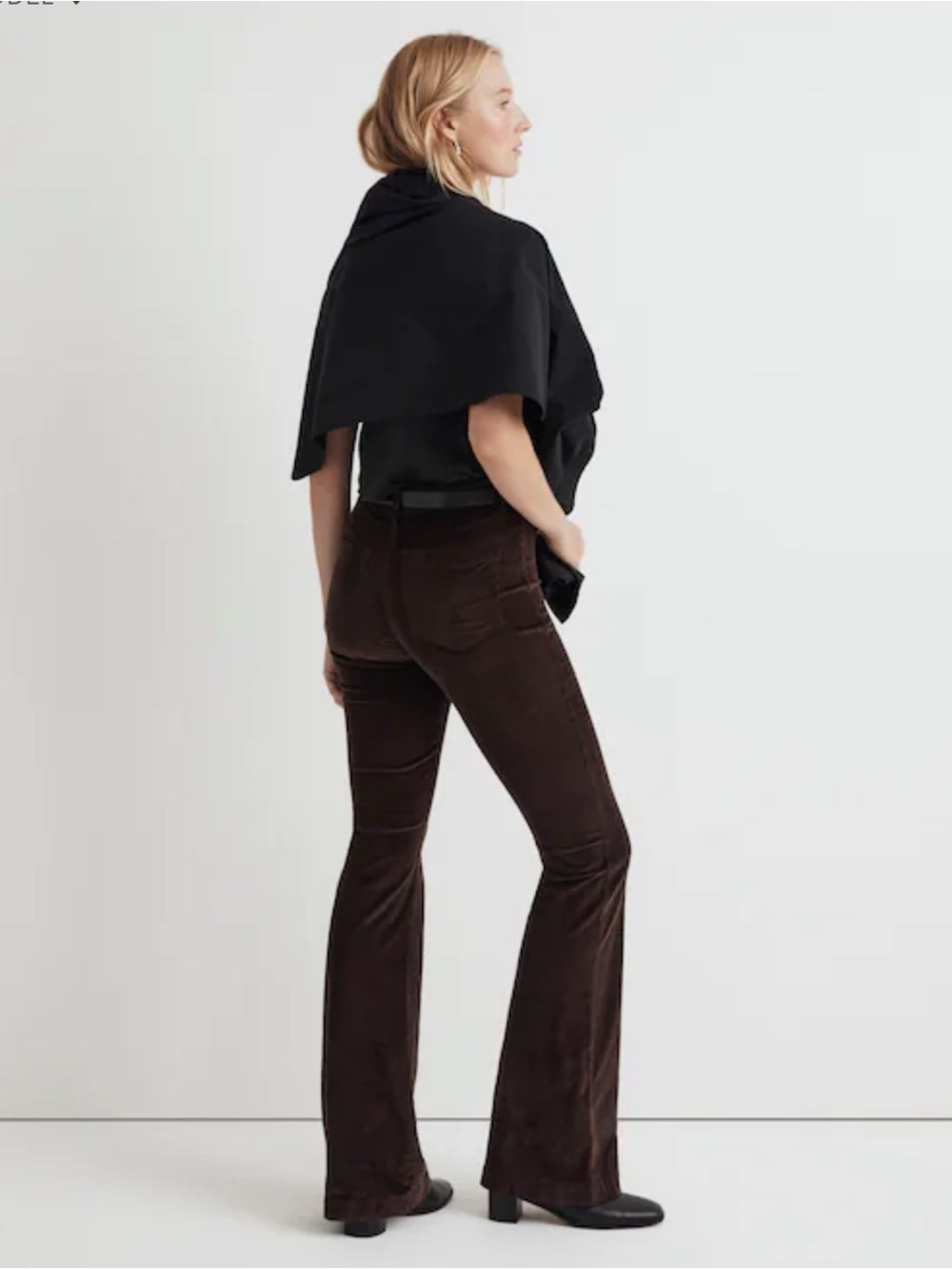 NWT Madewell Perfect Vintage Pant in Corduroy Dark Coffee 29 - Picture 3 of 10
